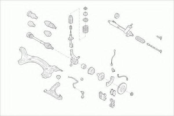 ZF PARTS VWLUPOFZ004 Рульове управління; Підвіска колеса