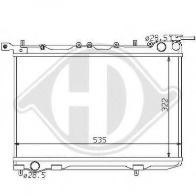 DIEDERICHS 8124140 Радіатор, охолодження двигуна