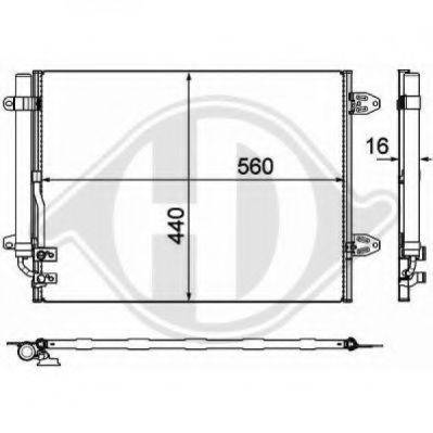 DIEDERICHS 8224800 Конденсатор, кондиціонер