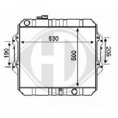 DIEDERICHS 8668286 Радіатор, охолодження двигуна