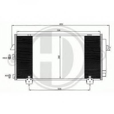 DIEDERICHS 8668600 Конденсатор, кондиціонер