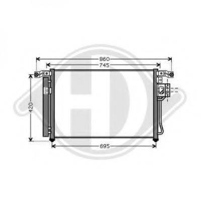 DIEDERICHS 8687100 Конденсатор, кондиціонер