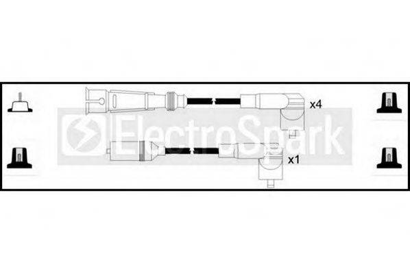 STANDARD OEK597 Комплект дротів запалювання