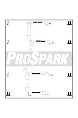 STANDARD OES686 Комплект дротів запалювання