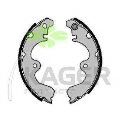 KAGER 340162 Комплект гальмівних колодок