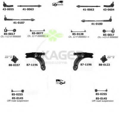 KAGER 800394 Підвіска колеса