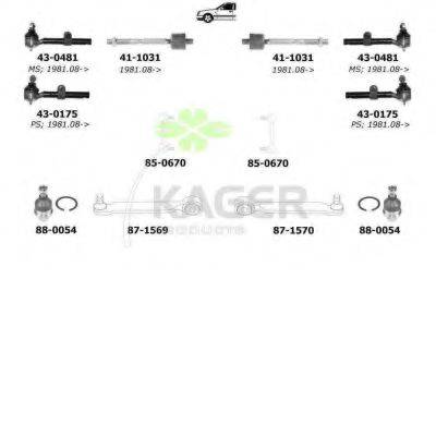 KAGER 800944 Підвіска колеса