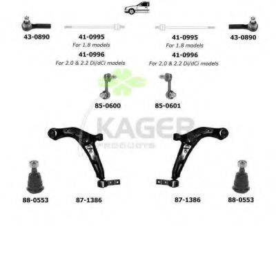 KAGER 801064 Підвіска колеса