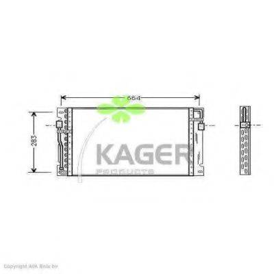 KAGER 945377 Конденсатор, кондиціонер