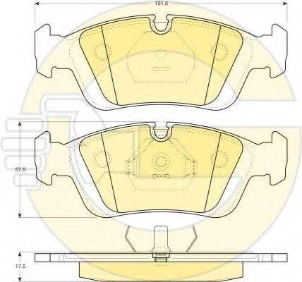 GIRLING 6411122 Комплект гальм, дисковий гальмівний механізм