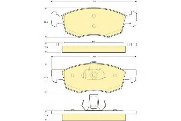 GIRLING 6412002 Комплект гальм, дисковий гальмівний механізм