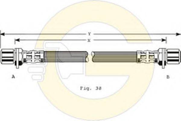 GIRLING 9001196 Гальмівний шланг