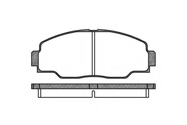 KAWE 030800 Комплект гальмівних колодок, дискове гальмо