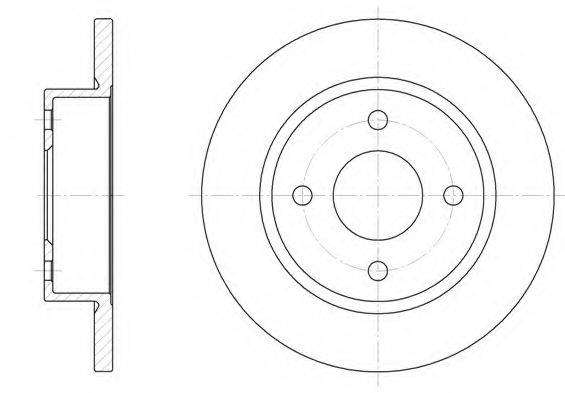 KAWE 604700 гальмівний диск