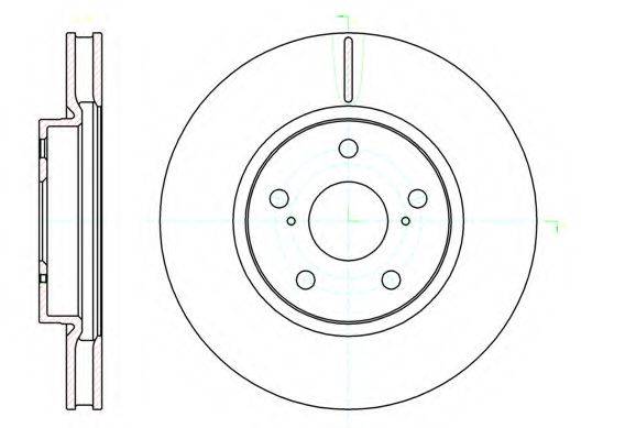KAWE 6107610 гальмівний диск