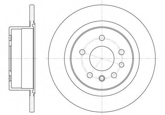 KAWE 648800 гальмівний диск
