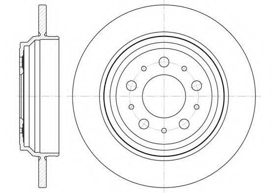 KAWE 691600 гальмівний диск
