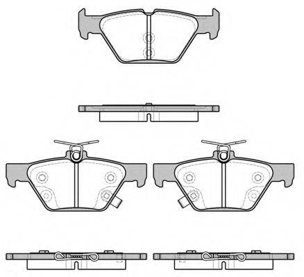 KAWE 163802 Комплект гальмівних колодок, дискове гальмо