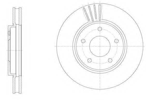 KAWE 6153110 гальмівний диск