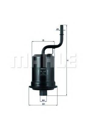 MAHLE ORIGINAL KL245 Паливний фільтр
