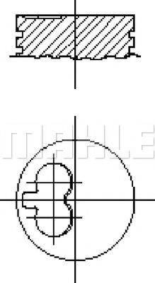 MAHLE ORIGINAL E44100 Поршень