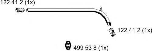 ERNST 112529 Труба вихлопного газу