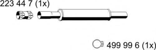 ERNST 132268 Передглушувач вихлопних газів