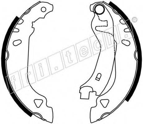 FRI.TECH. 1034090 Комплект гальмівних колодок