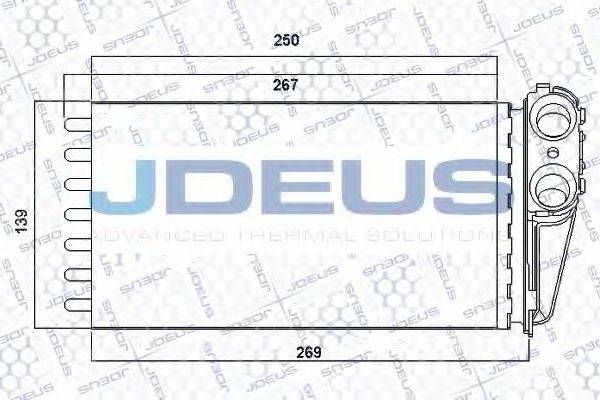 JDEUS RA2210320 Теплообмінник, опалення салону