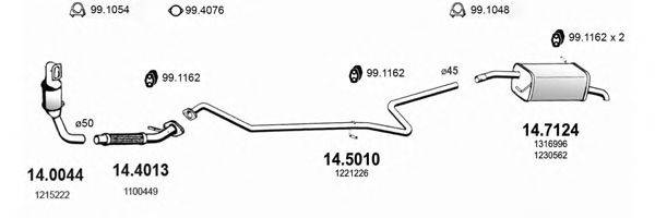 ASSO ART0975 Система випуску ОГ