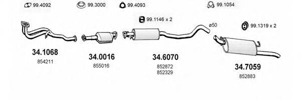 ASSO ART1629 Система випуску ОГ