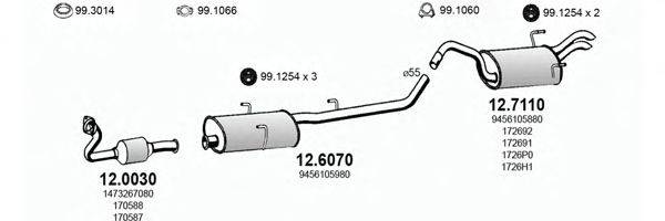 ASSO ART1952 Система випуску ОГ