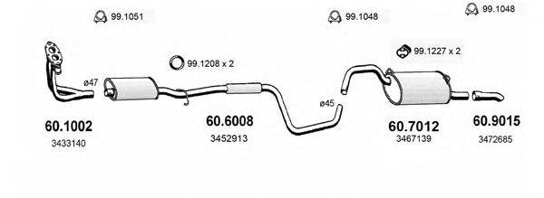 ASSO ART2453 Система випуску ОГ
