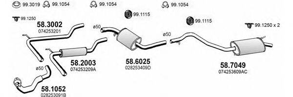 ASSO ART3829 Система випуску ОГ