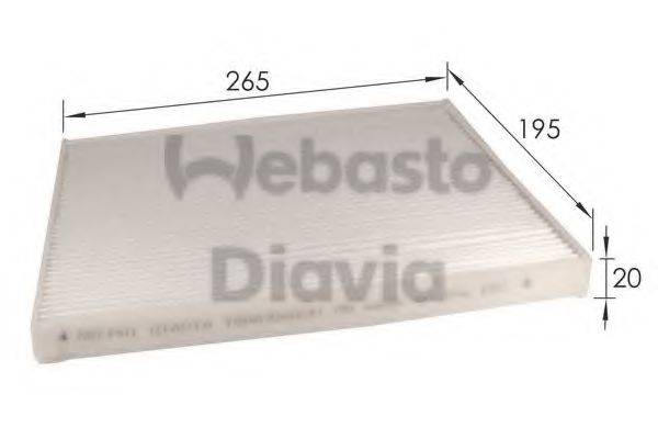 WEBASTO 82D0325231A Фільтр, повітря у внутрішньому просторі