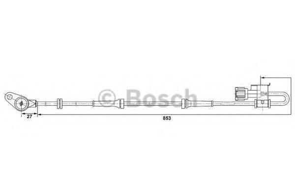 BOSCH 0265006378 Датчик, частота обертання колеса