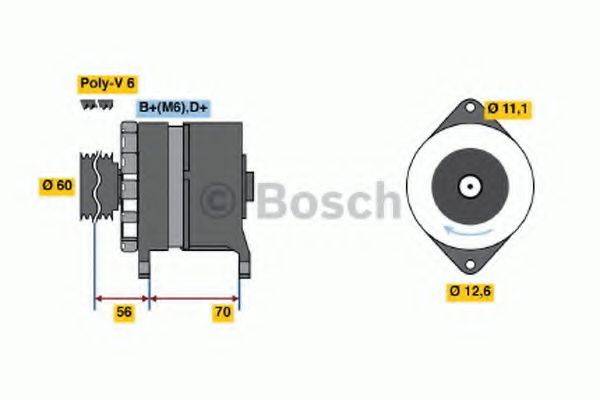 BOSCH 0986037140 Генератор