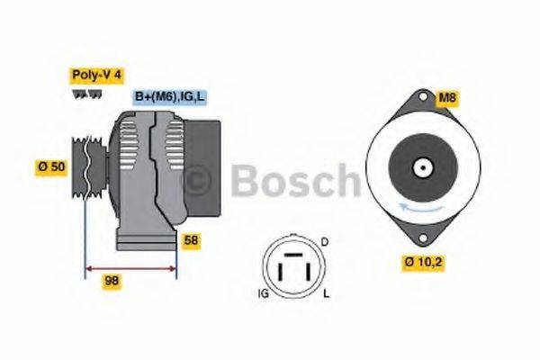 BOSCH 0986044981 Генератор