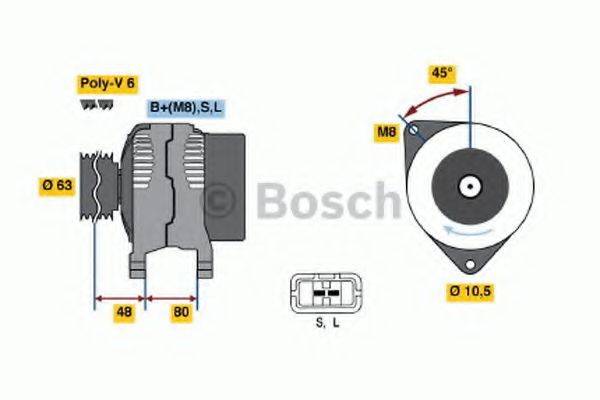 BOSCH 0986045621 Генератор