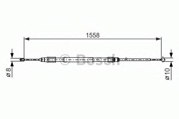 BOSCH 1987482368 Трос, стоянкова гальмівна система