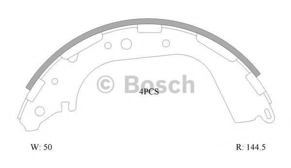 BOSCH 0986AB0048 Комплект гальмівних колодок