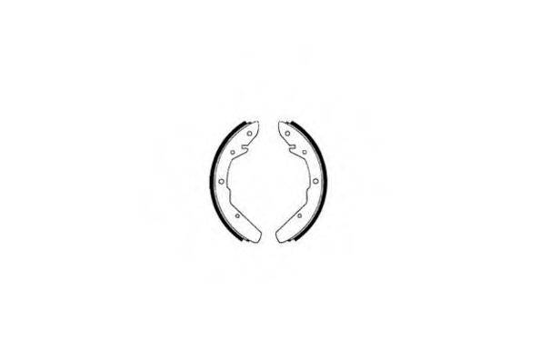 E.T.F. 090208 Комплект гальмівних колодок