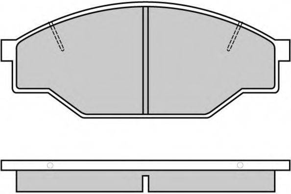 E.T.F. 120322 Комплект гальмівних колодок, дискове гальмо
