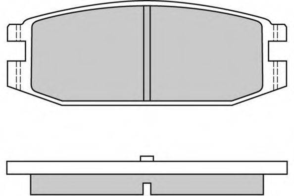 E.T.F. 120331 Комплект гальмівних колодок, дискове гальмо
