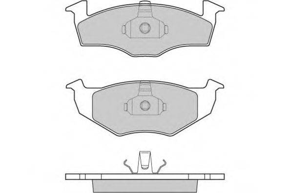 E.T.F. 120682 Комплект гальмівних колодок, дискове гальмо