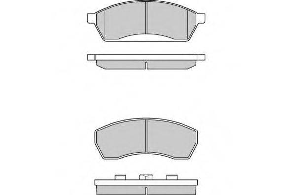 E.T.F. 120764 Комплект гальмівних колодок, дискове гальмо