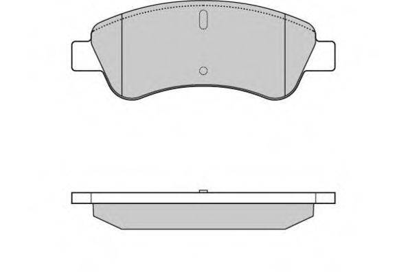 E.T.F. 120928 Комплект гальмівних колодок, дискове гальмо
