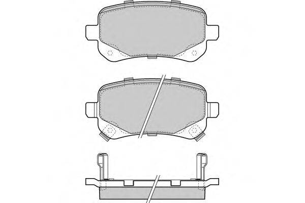 E.T.F. 121397 Комплект гальмівних колодок, дискове гальмо