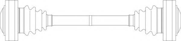 GENERAL RICAMBI BW3021 Приводний вал