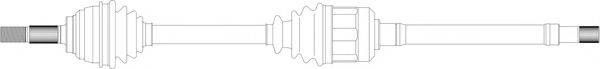 GENERAL RICAMBI ND3122 Приводний вал